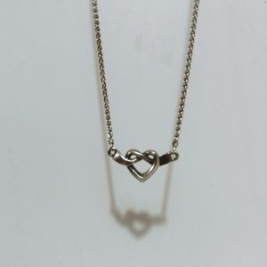 Heart knot necklace